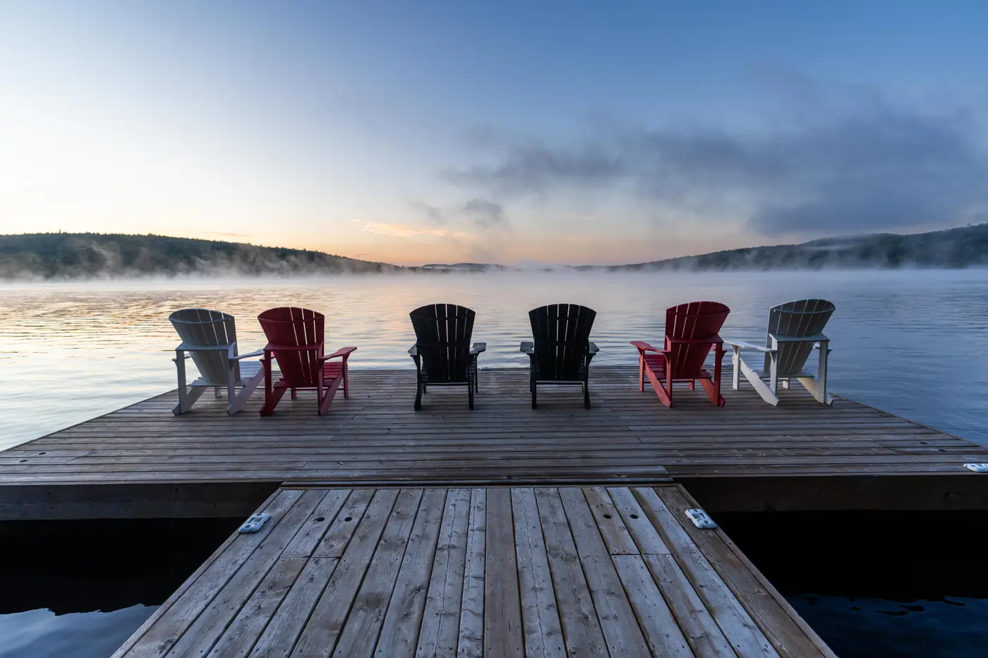 Our main dock offers seating for groups and couples alike. We value your privacy and community.