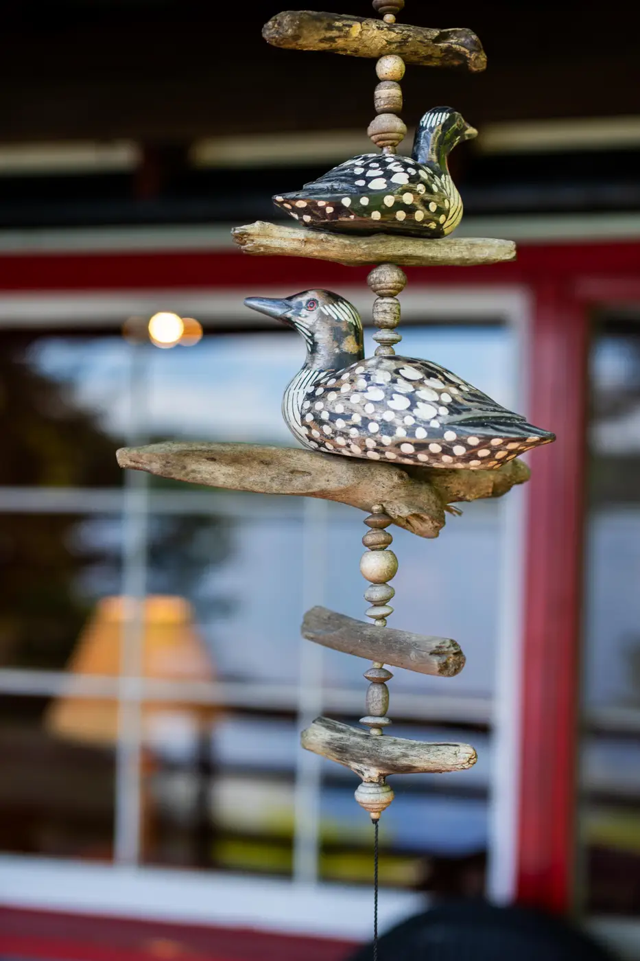 Wind chime at Killarney Lodge in Algonquin Park.