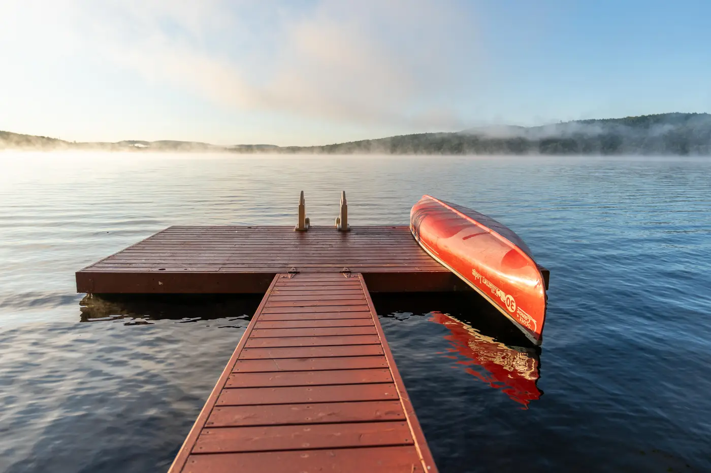 Your private dock at Killarney Lodge in Algonquin Park.