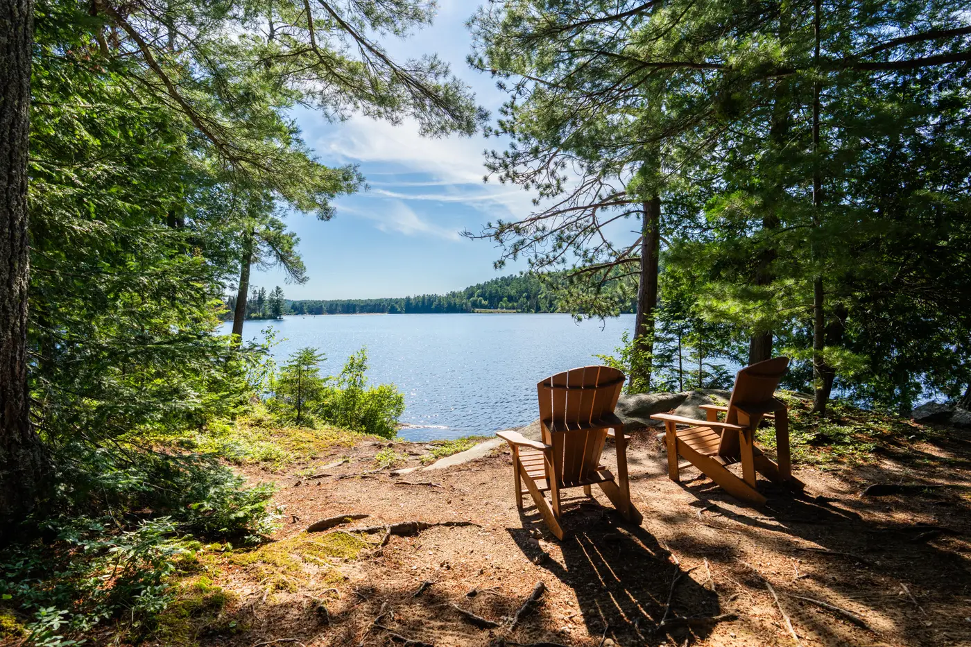 Private retreat at Killarney Lodge in Algonquin Park.