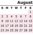 Calendar August