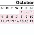 Calendar October