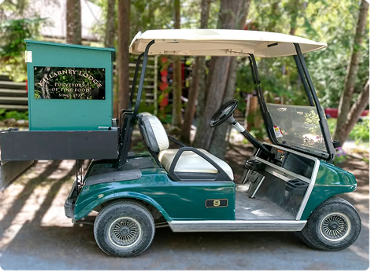 Our carts permit for food delivery directly to your cabin upon request at Killarney Lodge in Algonquin Park.