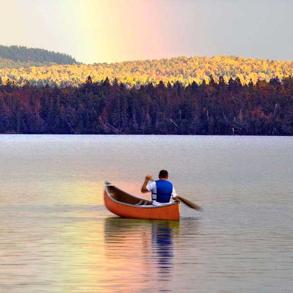 Canoe in water