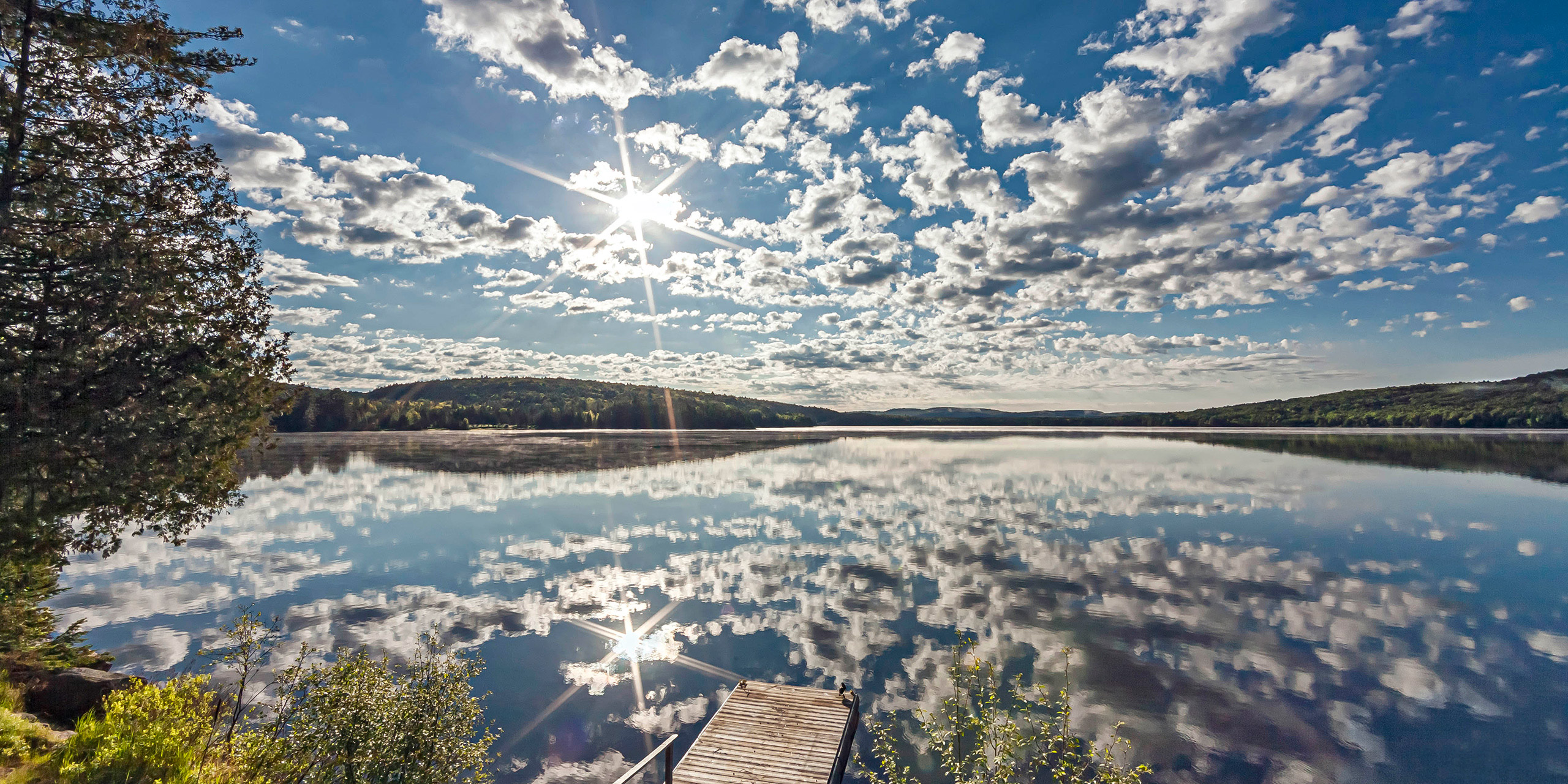 Sunrise over the Lake of Two Rivers at Killarney Lodge in Algonquin Park