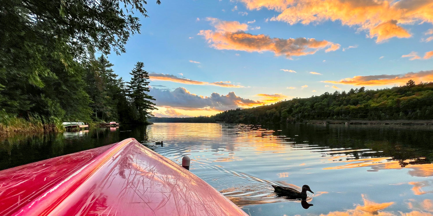 Sunset over Beaver House Bay