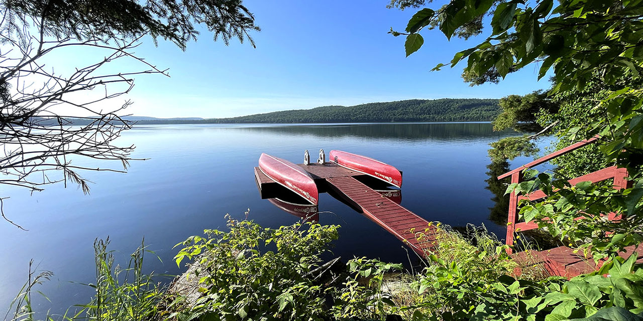 Calm lake view on Lake of Two Rivers