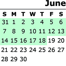 Calendar June