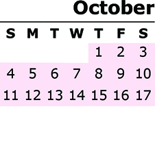 Calendar October